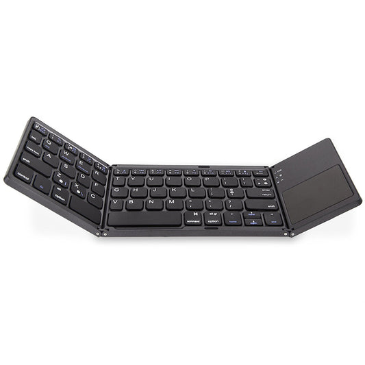 Foldable Bluetooth Keyboard Aluminum Alloy Housing, for iPad, iPhone, Android Devices, and Windows Tablets, Laptops and Smartphones